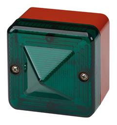 XenonStrobe L101X-B 230vAC [red] GREEN 5J 1Hz IP66 v=+/-10% without Lugs